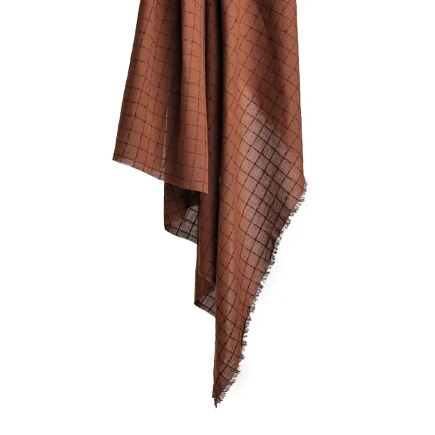 Indian Woven Check - Havana Brown - pr 0,25 m.