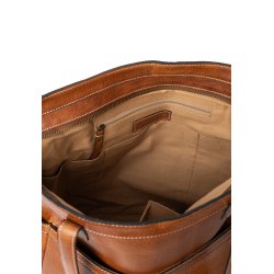 PROJECT 37 � rummelig projekttaske i l�der, Walnut