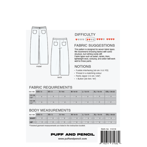 Peachy Pants - Puff and Pencil