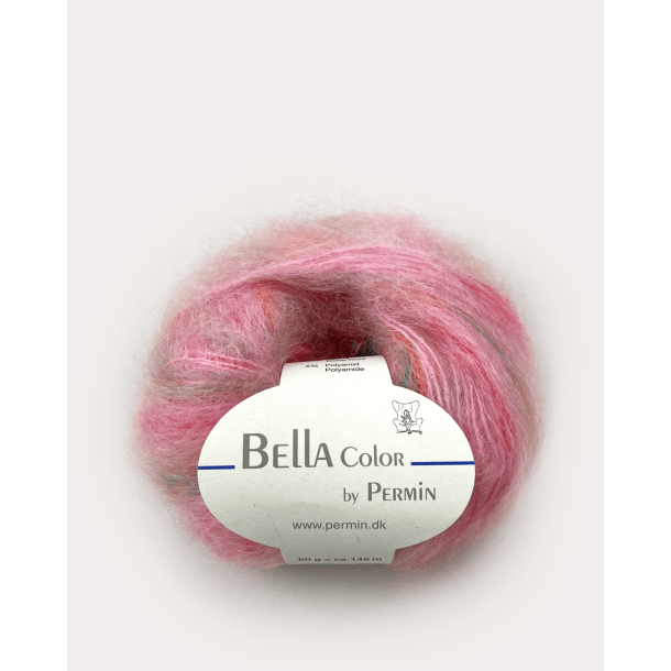 Permin Bella Color 883177 Lyser&oslash;d/pink/gr&oslash;n 