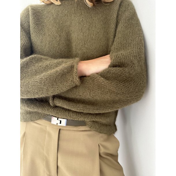 Plain Yoke Blouse Strikkekit fra LeKnit