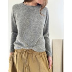 Plain Yoke Cashmere (kort og lang) - Strikkeopskrift fra Le knit