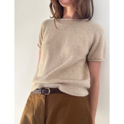 Plain Yoke Cashmere (kort) - Strikkekit fra Le Knit