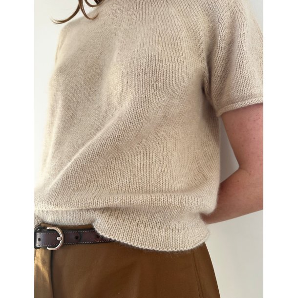 Plain Yoke Cashmere (kort) - Strikkekit fra Le Knit