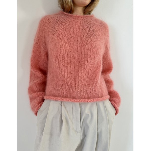 Plain Yoke Sweater - Str. XS-M