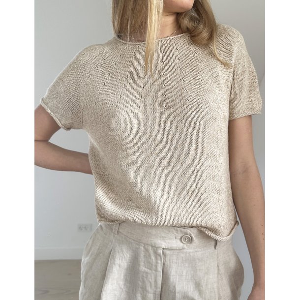 Plain Yoke Tee - Str. S-M