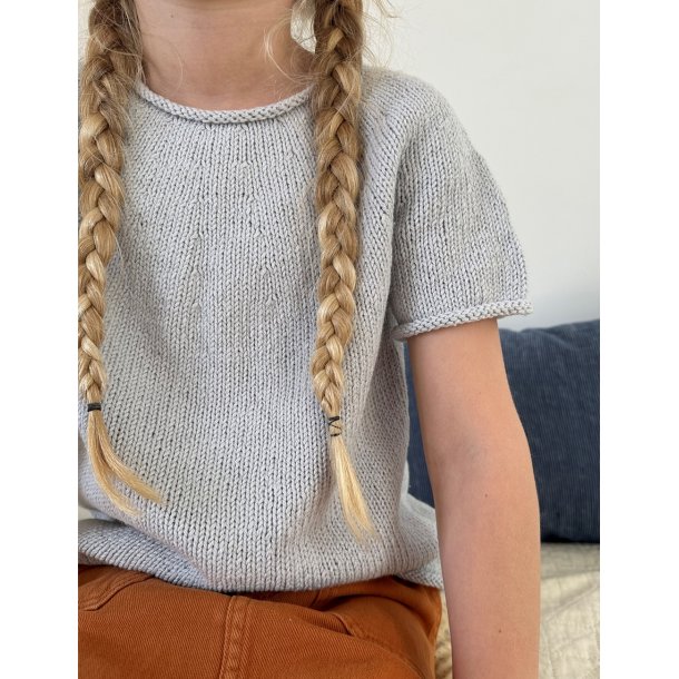 Plain Yoke Tee 20 junior Le Knit - Str. 2-4 r