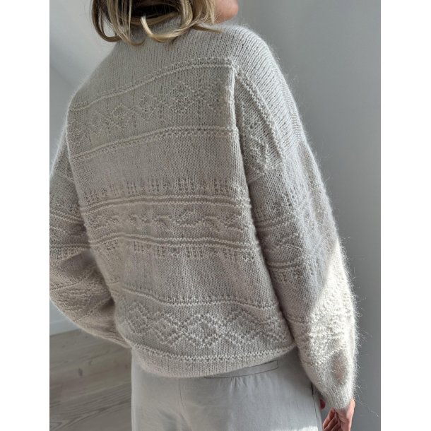 Porcelain Damask Sweater Le Knit LHS 52 - Str. (M) L