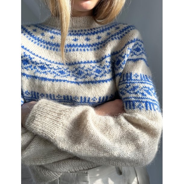 Porcelain Yoke Sweater LHS 40 - str. (4XL) 5XL