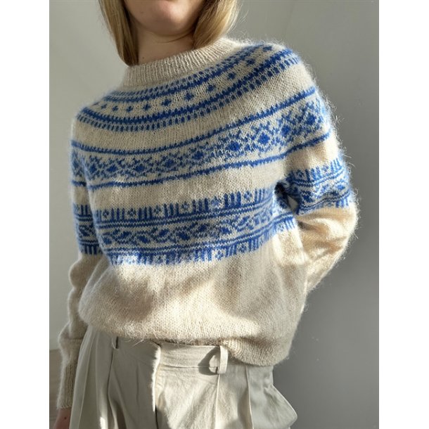 Porcelain Yoke Sweater - str. (2XL) 3XL