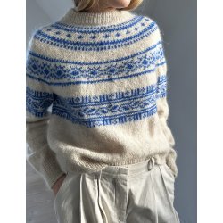 Porcelain Yoke Sweater LHS 40 - str. (4XL) 5XL