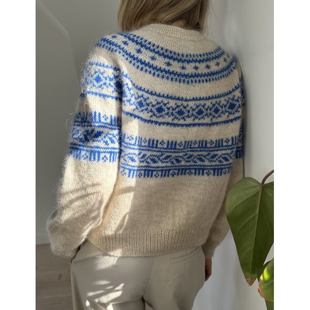 Porcelain Yoke Sweater LHS 40 - str. (4XL) 5XL