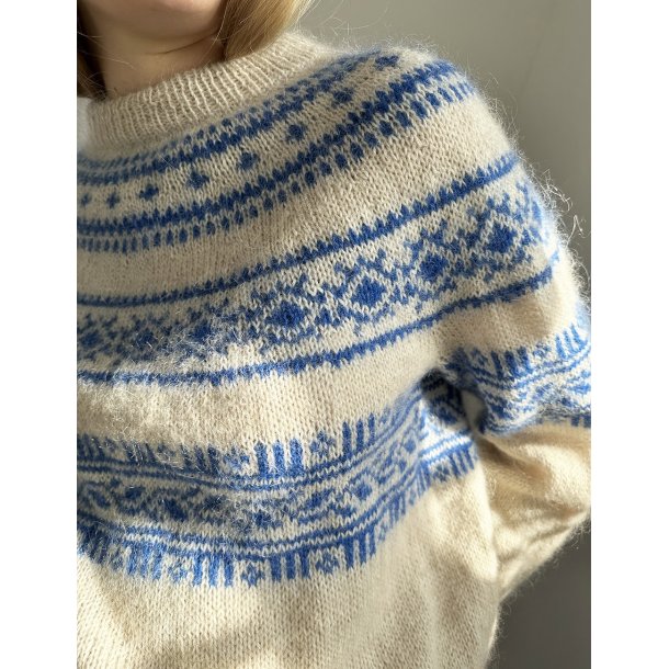 Porcelain Yoke Sweater LHS 40 - str. (4XL) 5XL