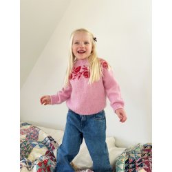 Rosie Yoke Sweater Junior - Strikkekit fra Le Knit