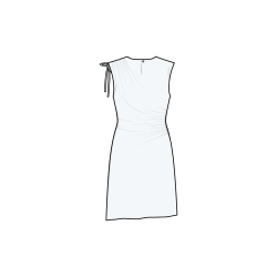 Ruched Dress - Puff and Pencil