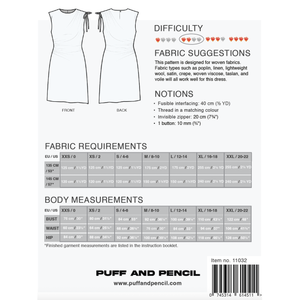 Ruched Dress - Puff and Pencil