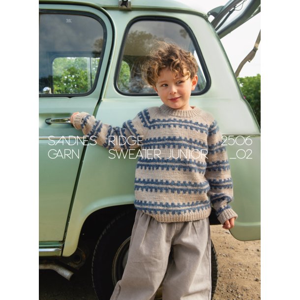 Ridge Sweater Junior 2506_2  - Strikkeopskrift fra Sandnes