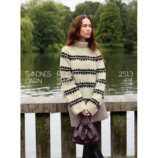 Ridge Sweater 2513_01 - Strikkeopskrift fra Sandnes