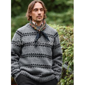 Ridge Sweater Man 2513_02 - Strikkeopskrift fra Sandnes