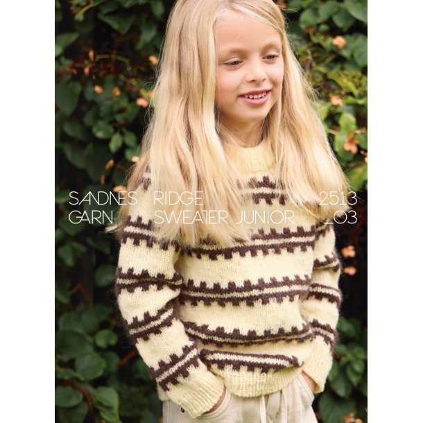 Ridge Sweater Junior 2513_3 - Strikkeopskrift fra Sandnes