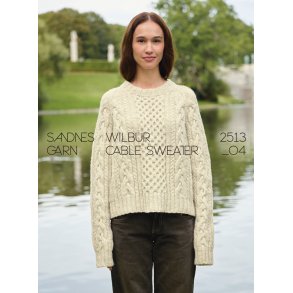 Wilbur Cable Sweater 2513_04 - Strikkeopskrift fra Sandnes