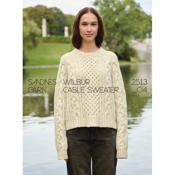 Wilbur Cable Sweater 2513_04 - Strikkeopskrift fra Sandnes