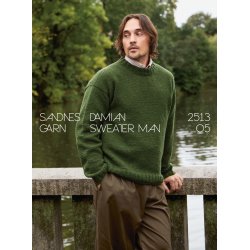 Damian Sweater Man 2513_05 - Strikkekit fra Sandnes