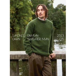Damian Sweater Man 2513_05 - Strikkeopskrift fra Sandnes