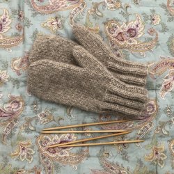 Sne-luffer fra CaMaRose - Strikkekit til brn