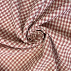 Seersucker stof med tern i R�d - pr. 0,25m