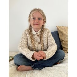 Siri Cardigan Junior - Strikkekit fra Le Knit