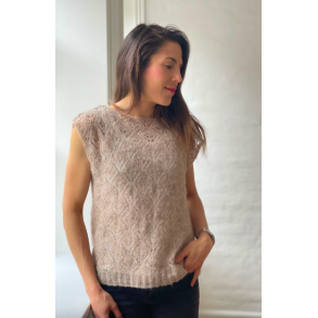 Hortensia Top 218 i Midnatssol - Strikkekit fra CaMaRose