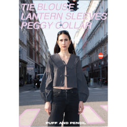 TIE BLUSE, PEGGY KRAVE OG LANTERN RME - Puff And Pencil