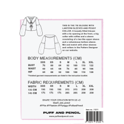 TIE BLUSE, PEGGY KRAVE OG LANTERN RME - Puff And Pencil