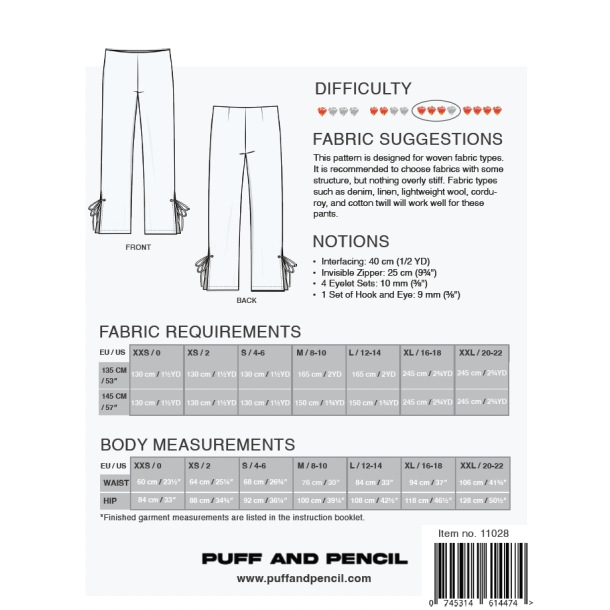 Slit Pants - Puff and Pencil