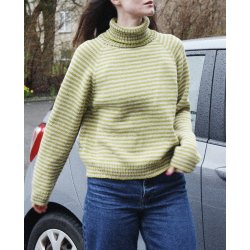 Stripe Overload Turtleneck strikkekit fra SpektakelStrik
