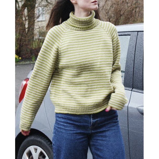 Stripe Overload Turtleneck strikkekit fra SpektakelStrik