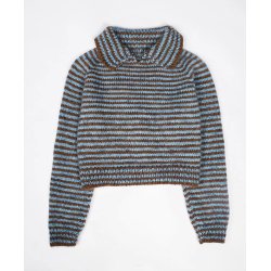 Stripe overload polo strikkekit fra SpektakelStrik