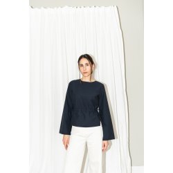 TIE WAIST BLUSE  - Puff And Pencil