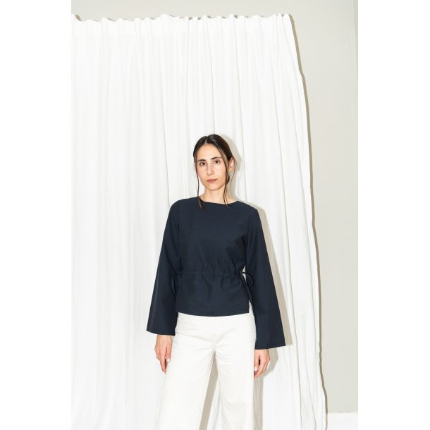 TIE WAIST BLUSE  - Puff And Pencil