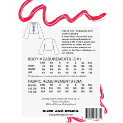 TIE BLUSE MED CONE RME - Puff and Pencil