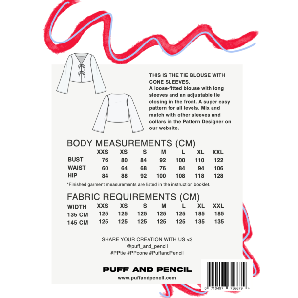 TIE BLUSE MED CONE RME - Puff and Pencil