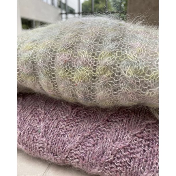 Twist and Shout Sweater strikkekit fra PopKnit i Hndfarvet mohair str. XS-S