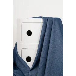 Woven Velvet  Vintage Blue Pr. 0,25 m - Atelier Brunette