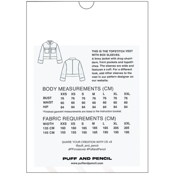 TOPSTITCH VEST - Puff and Pencil