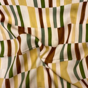  Italiensk viskose i gul/brun/grn pr. 0,25 m.