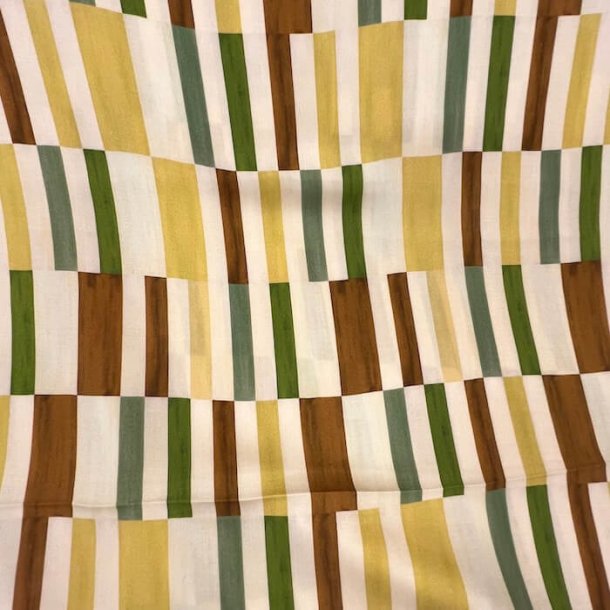  Italiensk viskose i gul/brun/grn pr. 0,25 m.