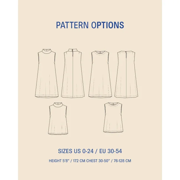 June Dress paper sewing pattern
