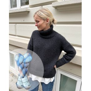 Wednesday Sweater strikkekit med hndfarvet garn