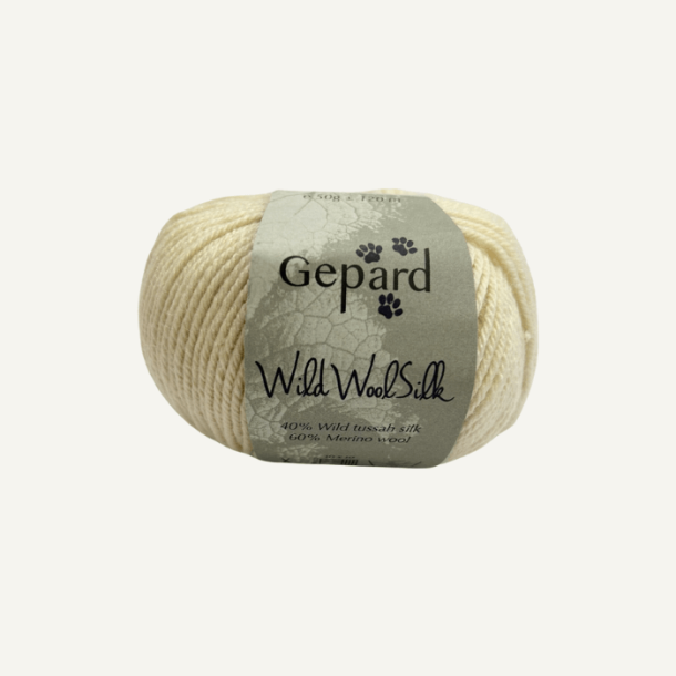 Gepard Wild Wool Silk 101 R&aring;hvid